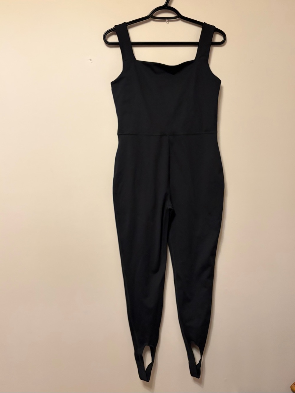 NWOT Smash + Tess Black Fitted Stirrup Jumpsuit Size M